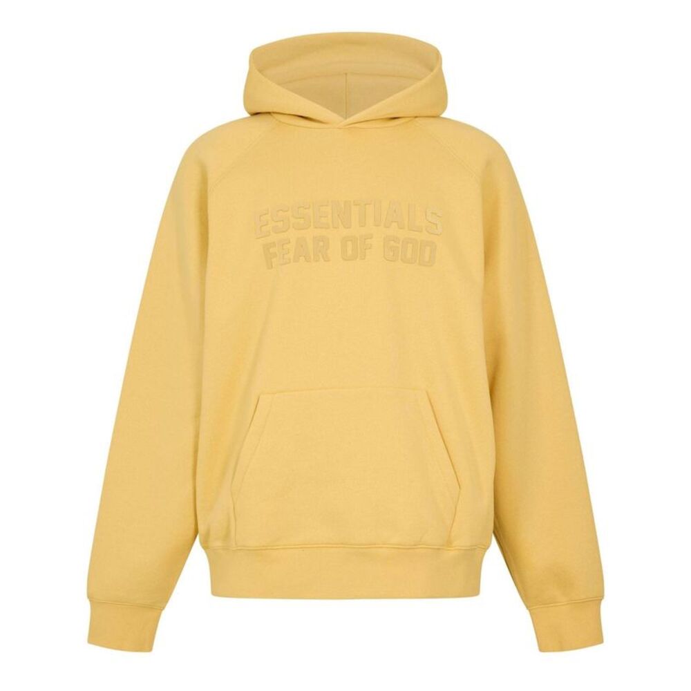 Fear Of God Essentials Mens Relaxed Fit Hoodie / Yellow